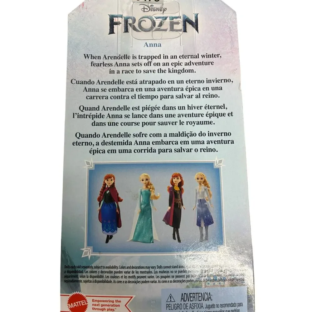 Mattel Disney's Anna Posable Fashion Doll New Frozen Movie